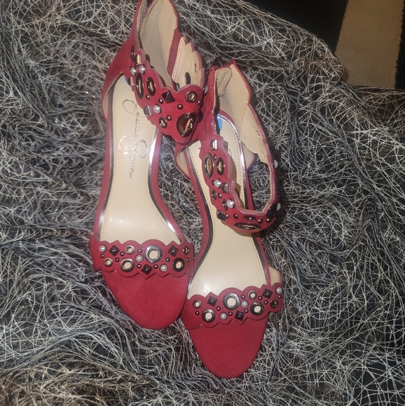 Jessica Simpson Red Heels - Picture 2 of 8